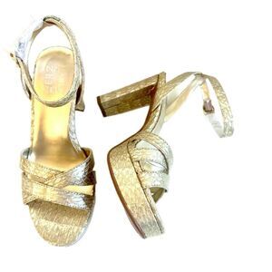 Naturalizer Gold Strappy Heels